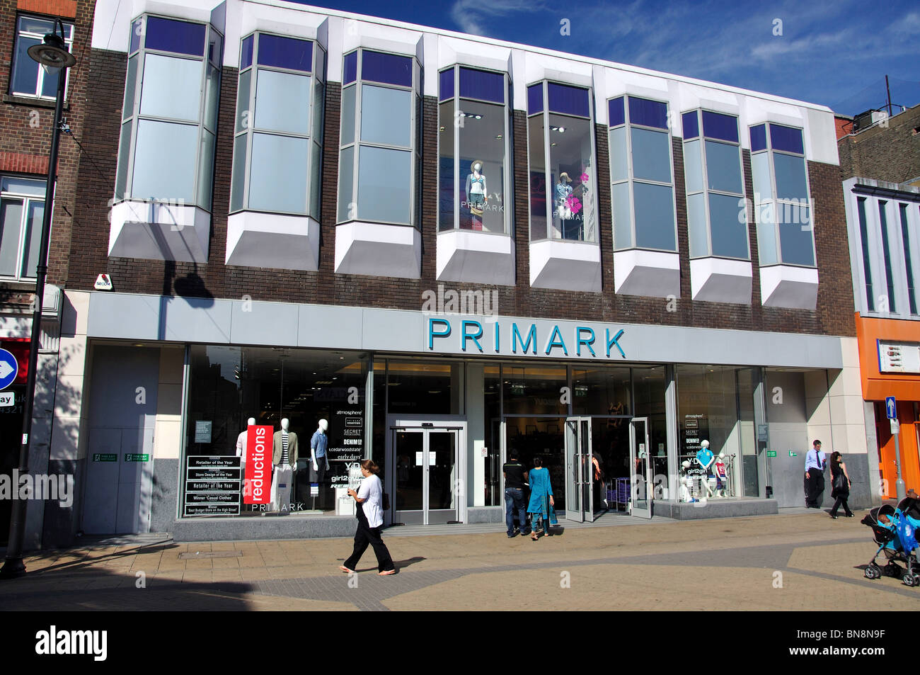 Entrance to Primark clothing store, Street, Luton, Bedfordshire