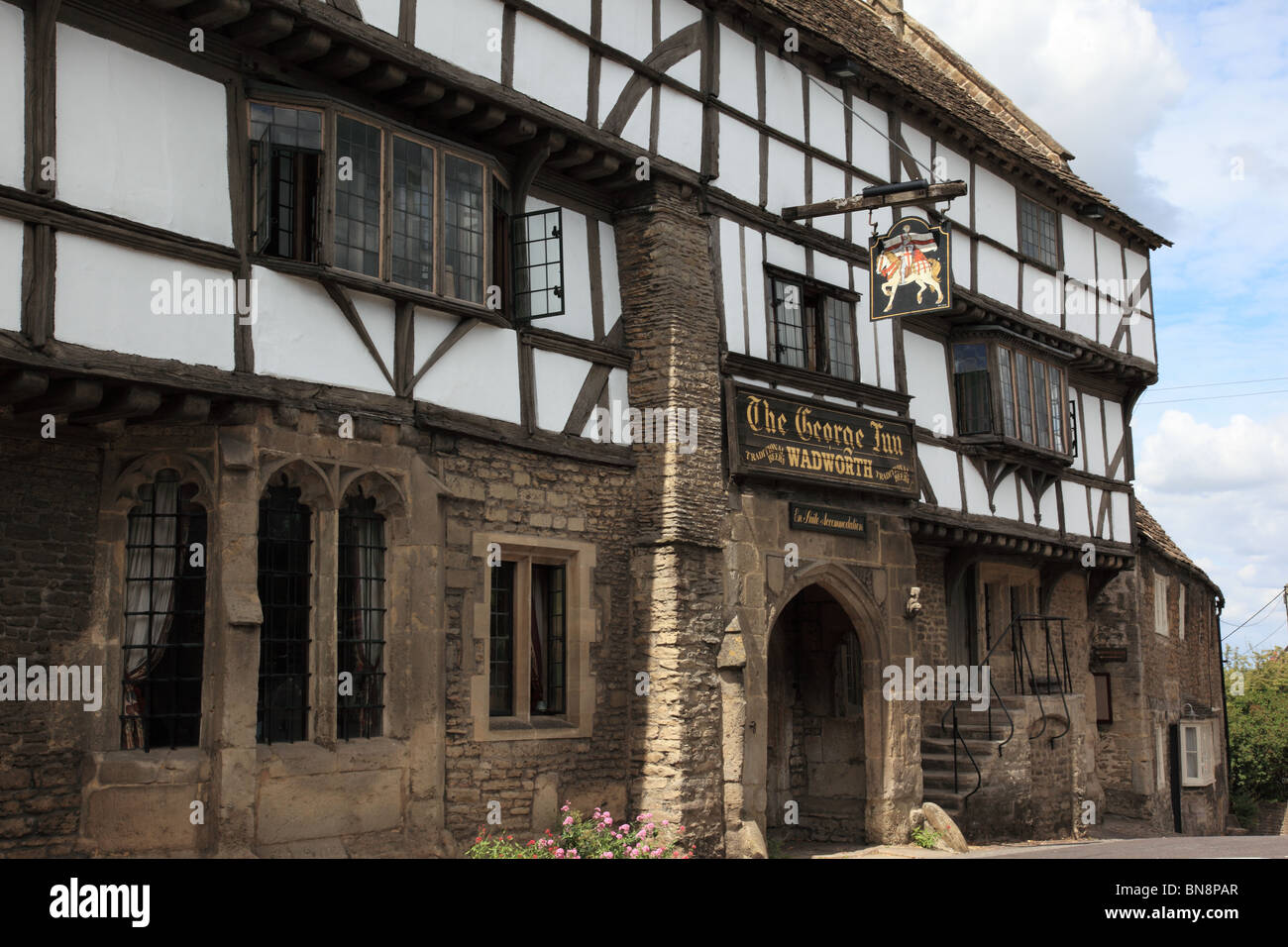The Inn, Norton St Philip, Somerset, England, UK Stock Photo Alamy