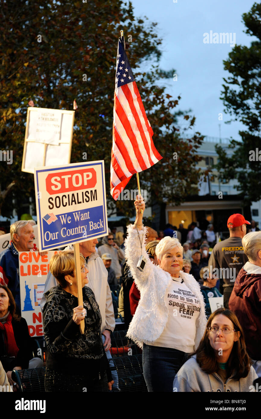 Orlando Florida T Tea Party protest of Government actions and policies