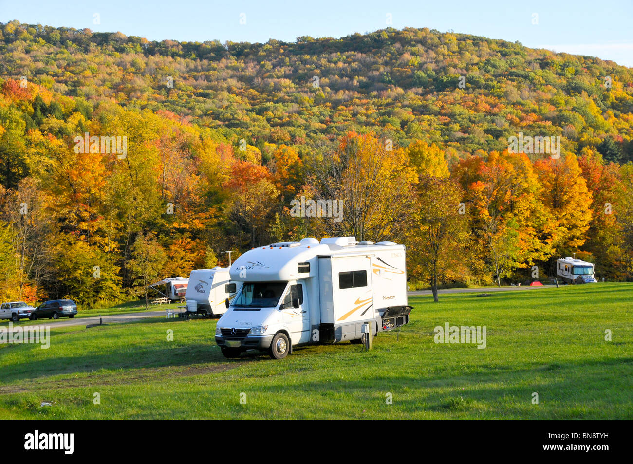 Camping Illinois State Park Stock Photo Alamy