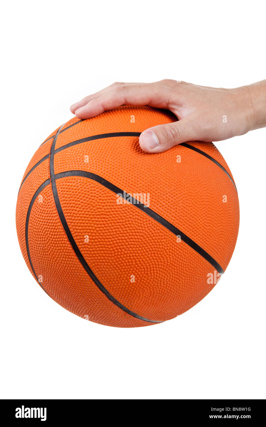 Orange Basketball with white background Stock Photo Alamy