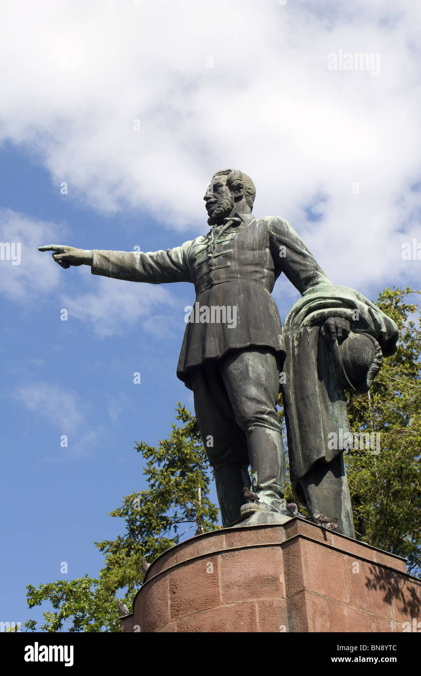 Kossuth monument in Budapest - detail Stock Photo