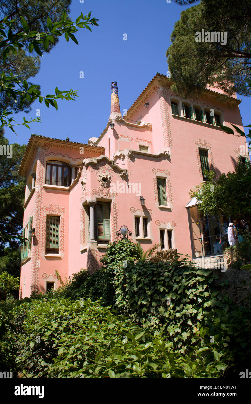 Barcelona - Gaudis museum in Guell prak Stock Photo