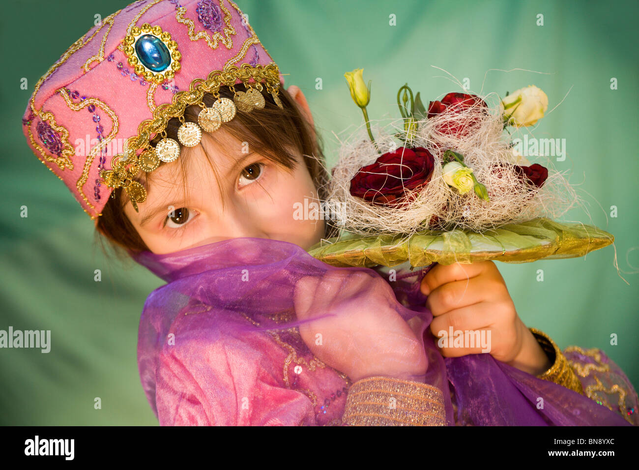 little girl in the carnival clothes Stock Photo - Alamy