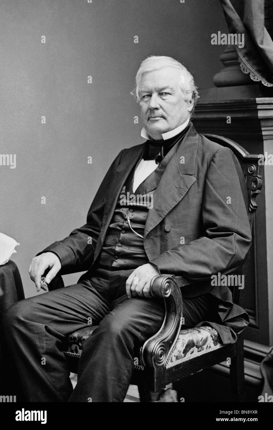 Portrait photo circa 1850s of Millard Fillmore (1800 - 1874) - the 13th US President (1850 - 1853). Stock Photo