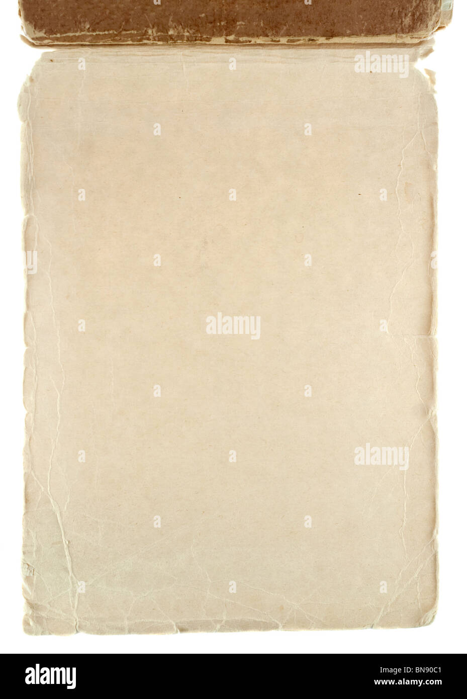 Old grungy notepad isolated on white Stock Photo - Alamy