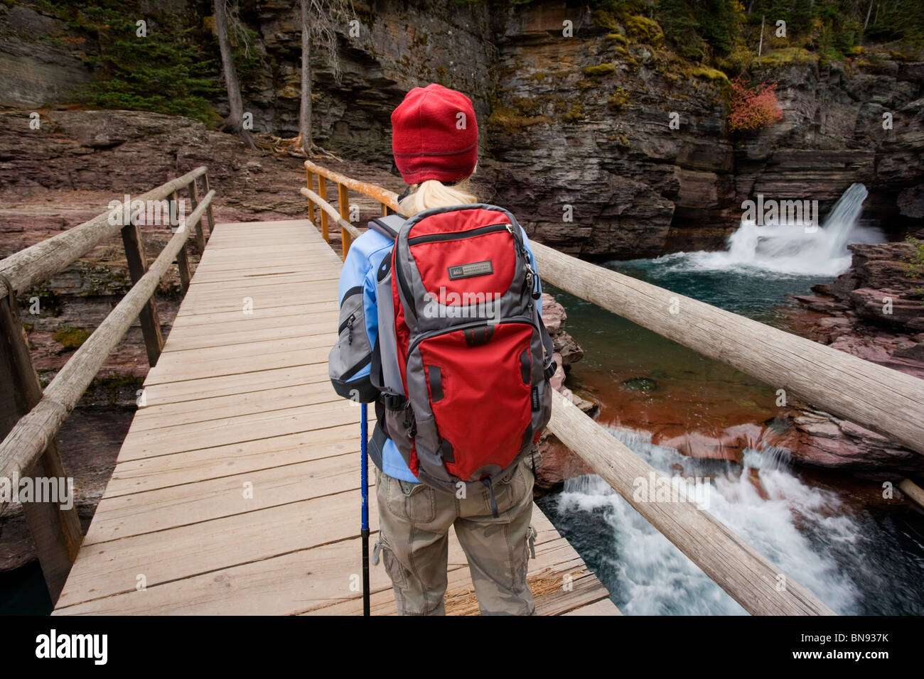 St Mary Falls Trail High Resolution Stock Photography and Images - Alamy