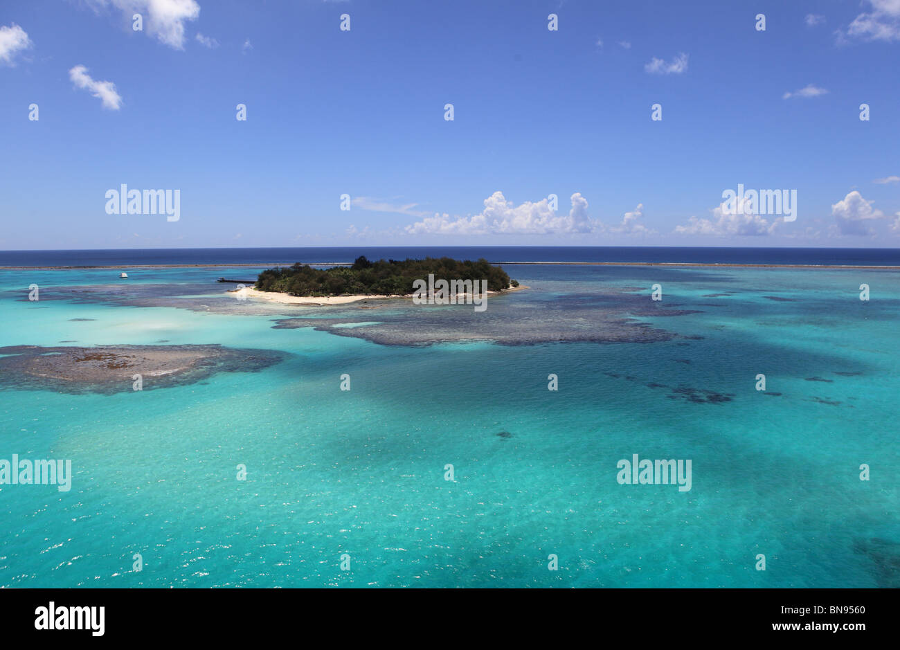 Island and reef, Saipan, Northern Mariana Islands Stock Photo Alamy