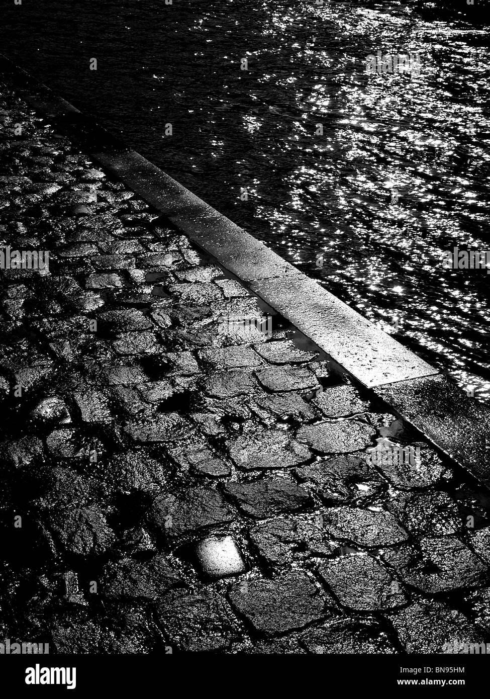 Rain seine river Black and White Stock Photos & Images - Alamy