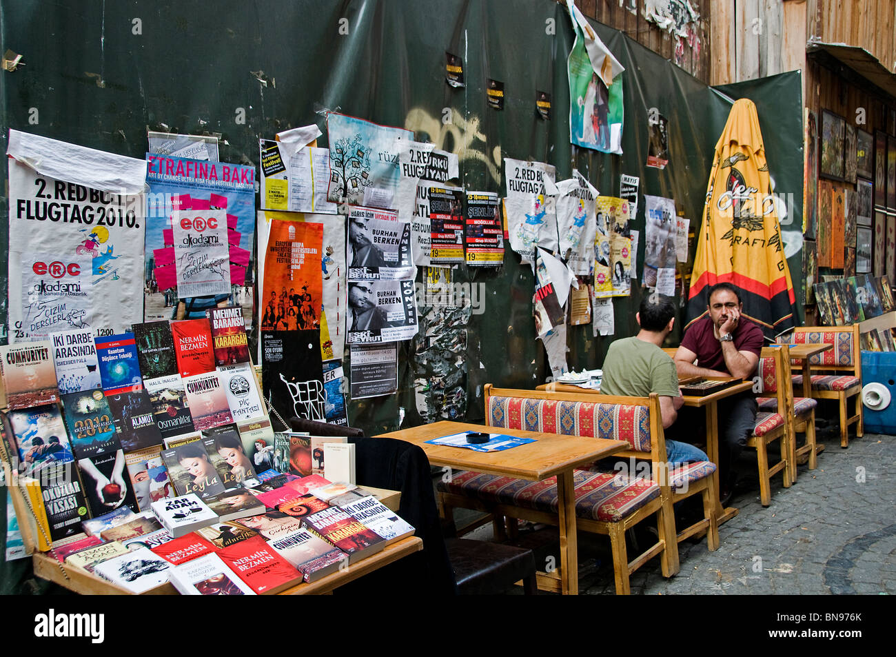 Istanbul Turkey Kadadikoy Market book books bookshop Stock Photo