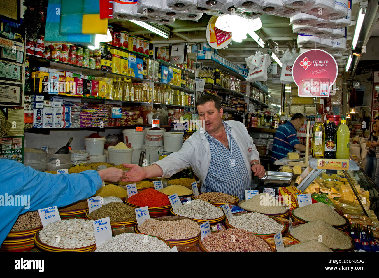 Bursa Turkey Anatolia Kapali Carci Baz Market Bazaar Stock Photo