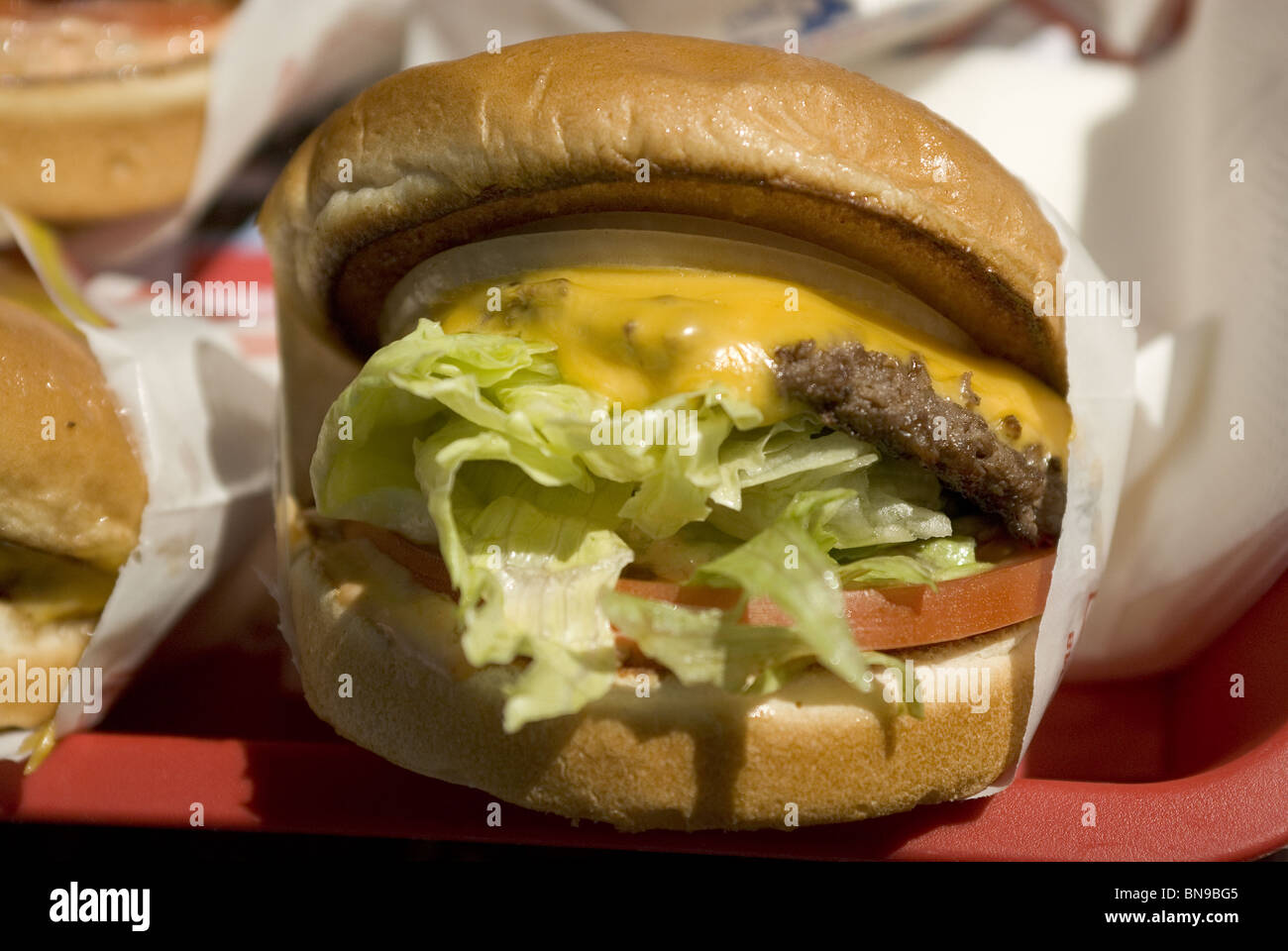 Cheeseburger Deluxe Stock Photo