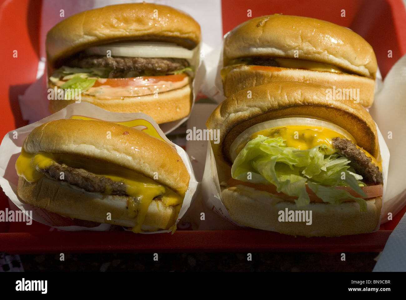 Cheeseburger Deluxe Stock Photo