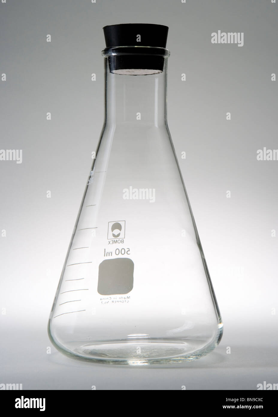 stoppered Erlenmeyer flask Stock Photo Alamy