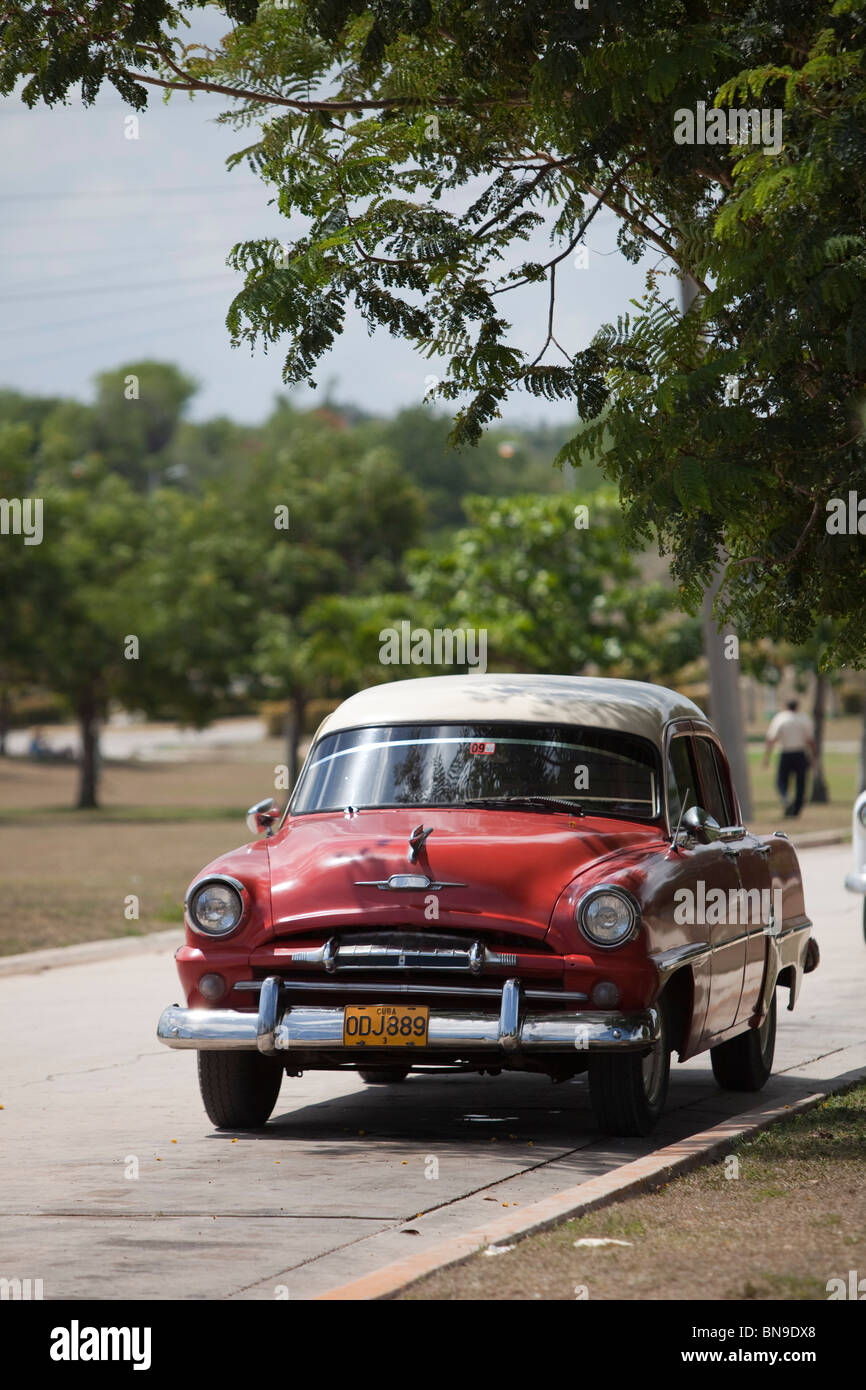 old vintage American car in cuba. Stock Photo