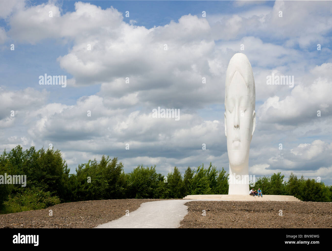 Dream, a 20m high sculpture, sited on an old colliery site at Sutton