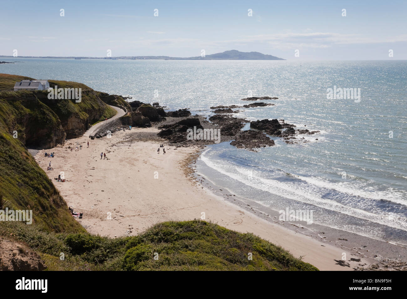 Church Bay (Porth Swtan), Isle of Anglesey, North Wales, UK. View from