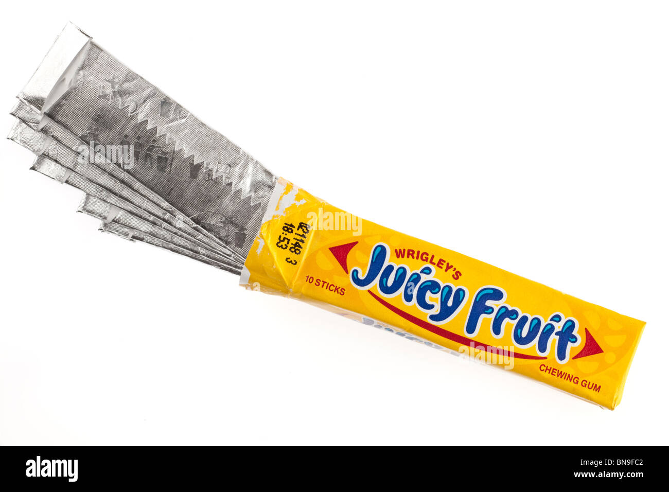Packet of Wrigleys juicy fruit chewing gum Stock Photo Alamy