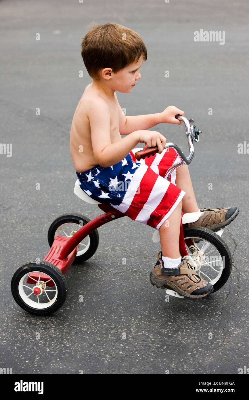 Fourth of July parade in the small mountain town of Salida, Colorado, USA Stock Photo