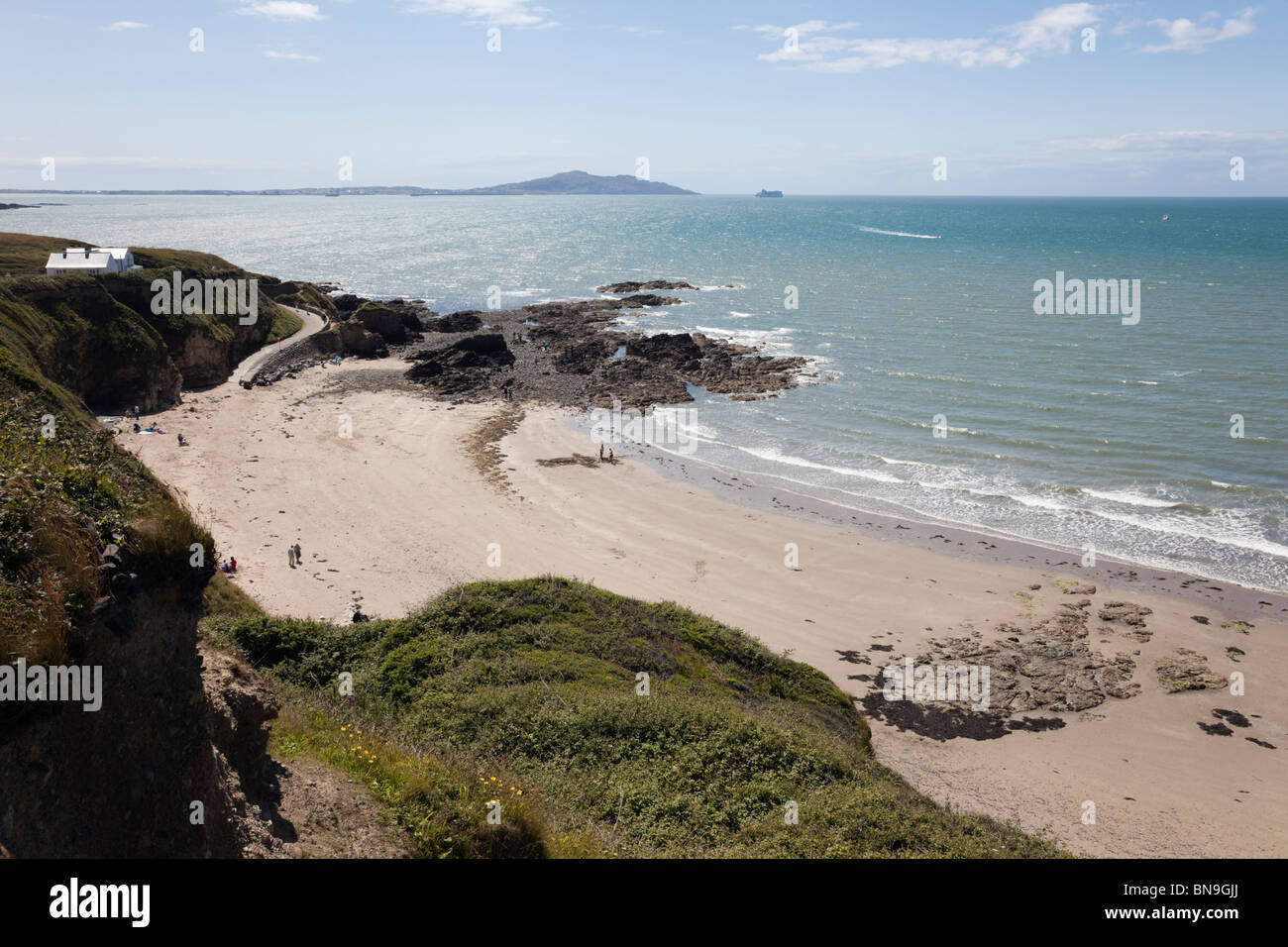 Church Bay (Porth Swtan), Isle of Anglesey, North Wales, UK. View from