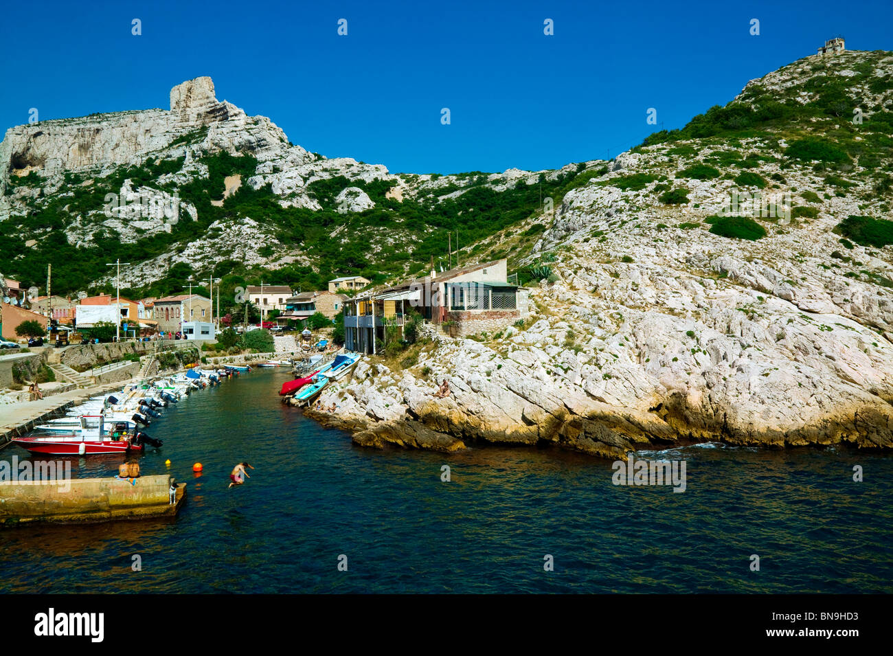 CALANQUE OF CALLELONGUE, MARSEILLE, PROVENCE, FRANCE Stock Photo