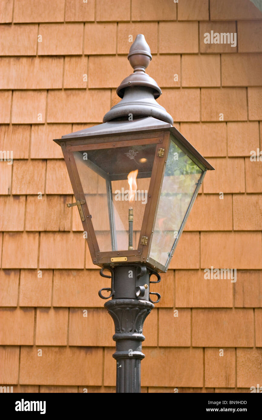 Gas Lamp Street Light Stock Photo