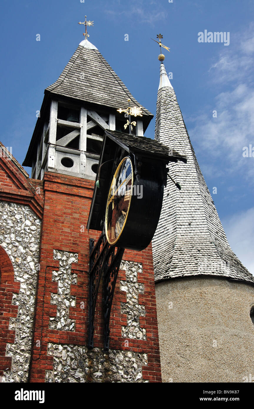 Clock tower of St. MichaelinLewes Church, High Street, Lewes, East