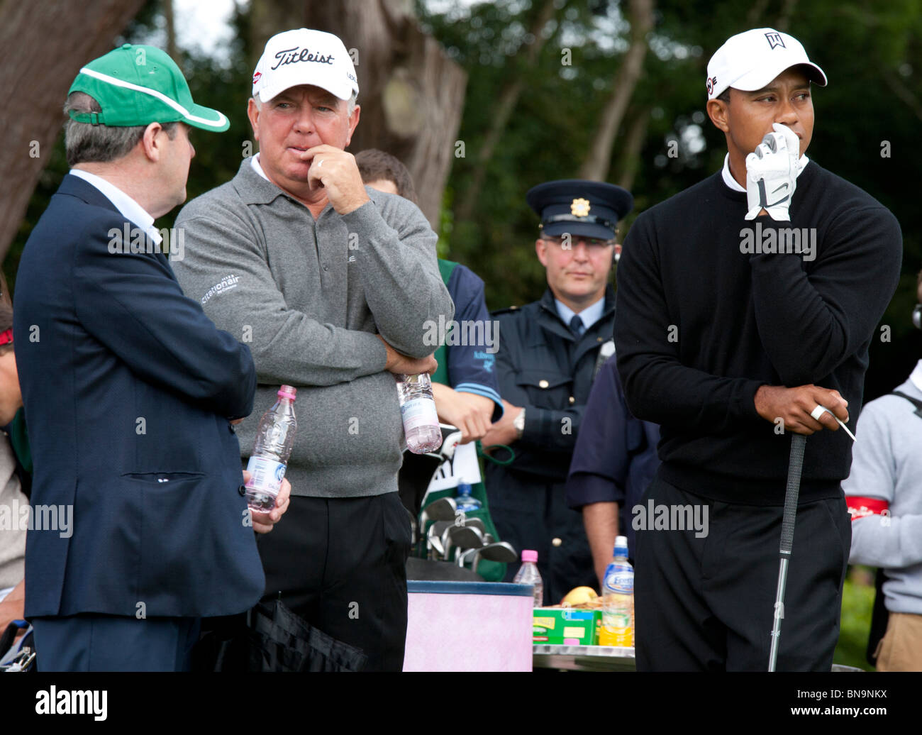 JP McManus, Mark O'Meara, Tiger Woods at Pro-Am Golf Tournament, Adare ...