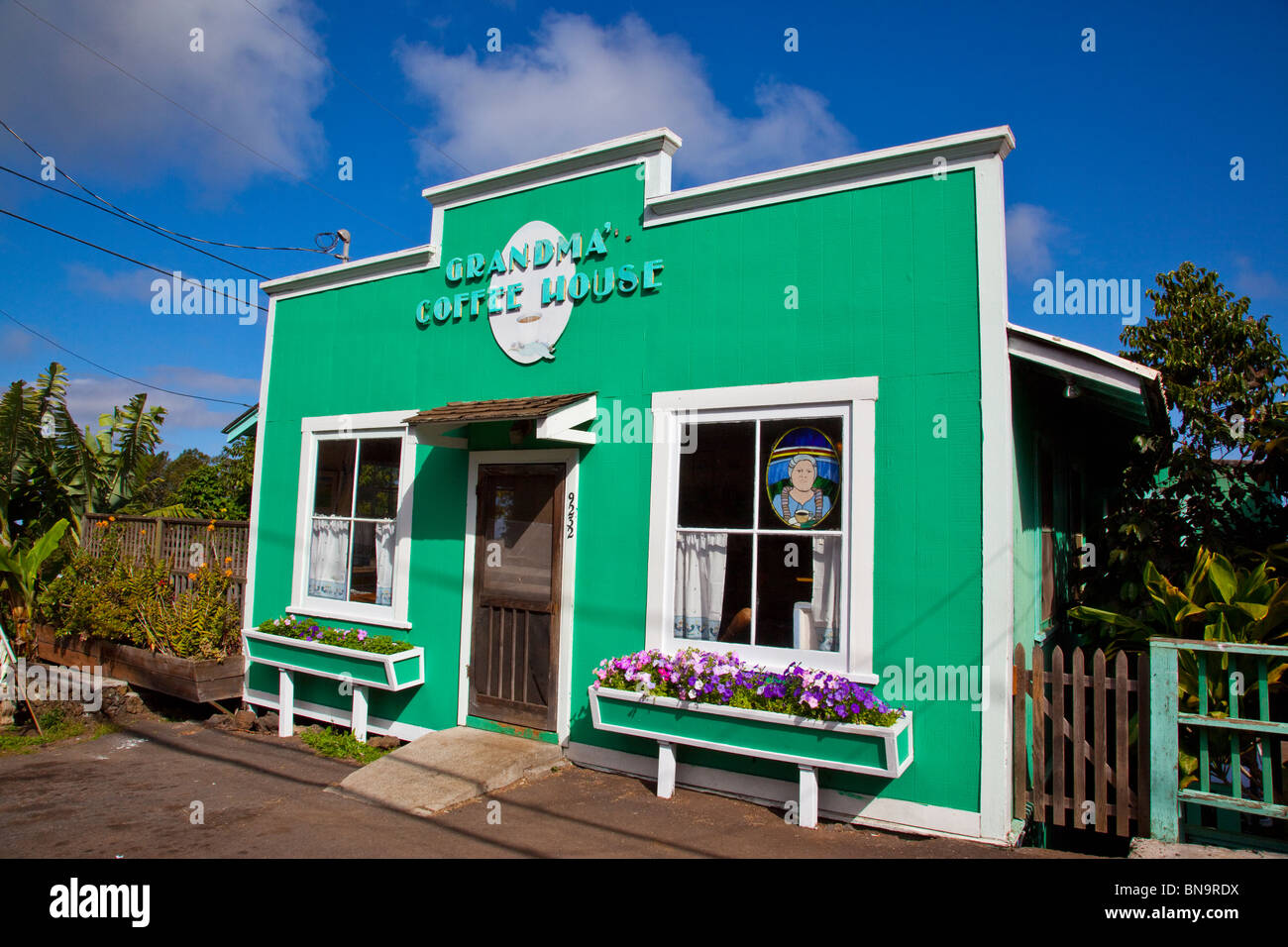 Grandma's Coffee House in Kakou on Maui, Hawaii Stock Photo Alamy