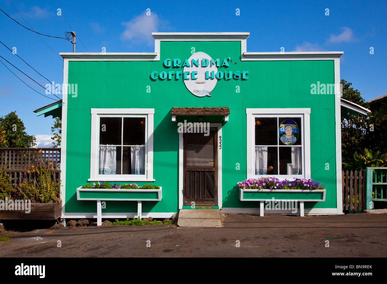 Grandma's Coffee House in Kakou on Maui, Hawaii Stock Photo Alamy