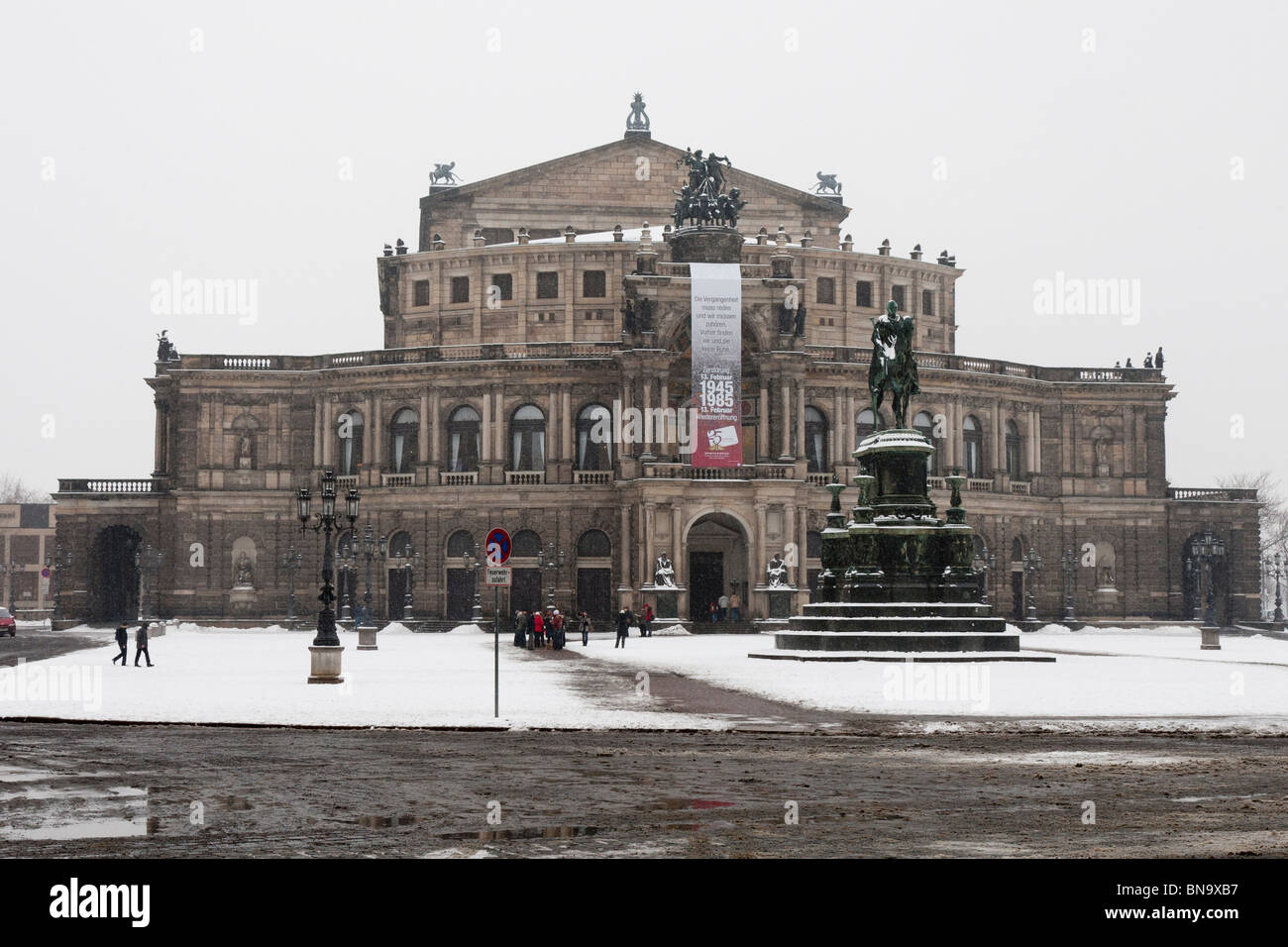 The Semperoper, the opera house of the Saxon State Opera, Dresden, Germany. Stock Photo