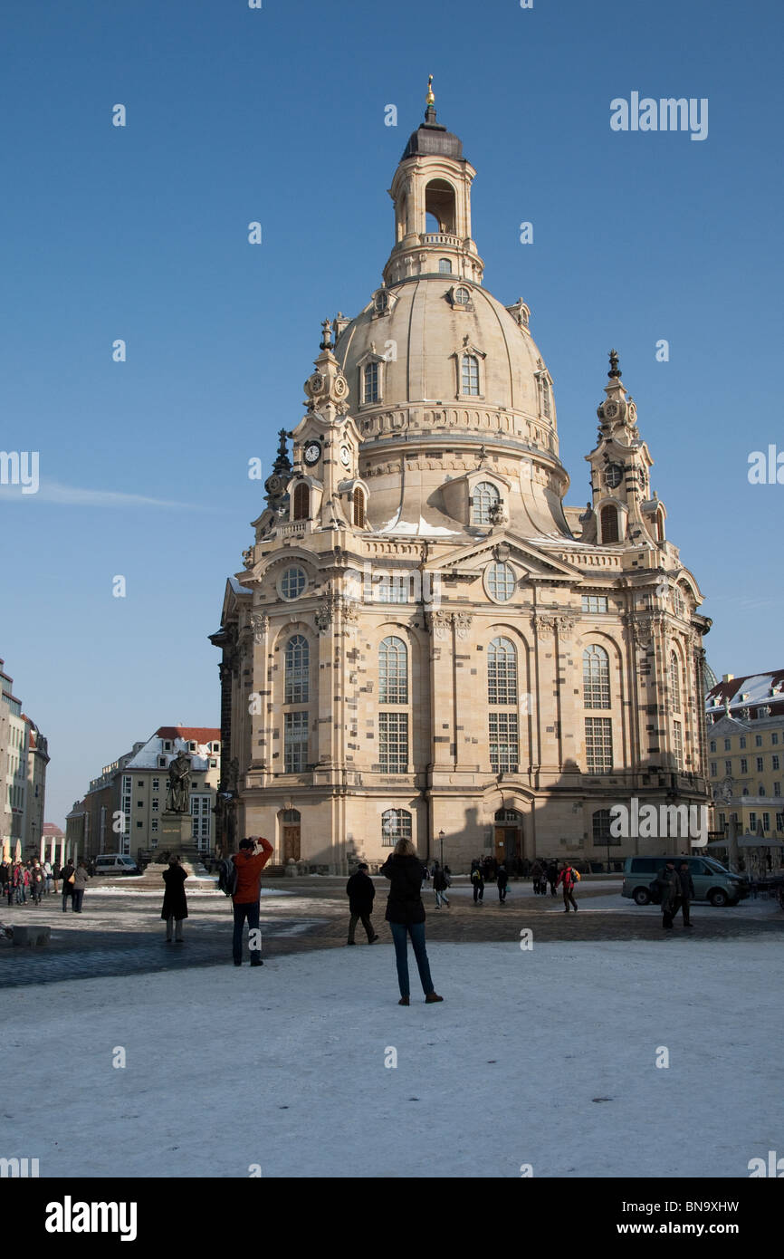 The Dresden Frauenkirche, Dresden, Germany. Stock Photo