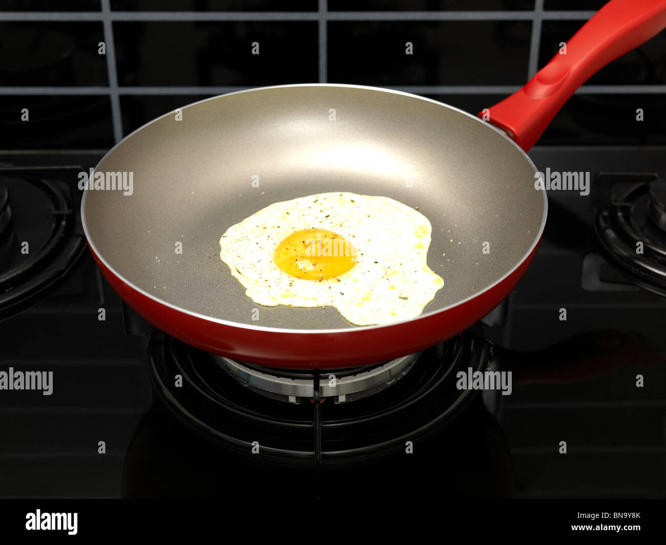 A fried egg Stock Photo