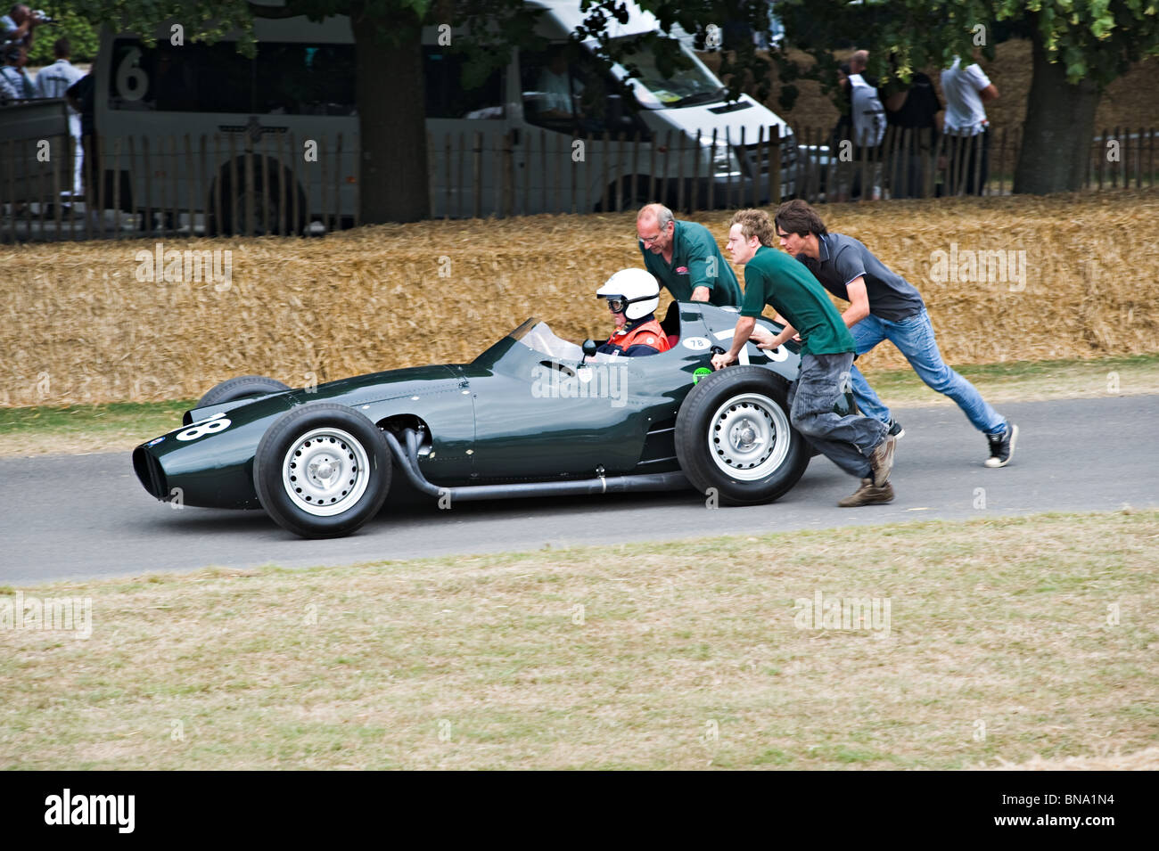 BRM Type 25 Historic Formula One Racing Car at Goodwood Festival of Speed West Sussex England United Kingdom UK Stock Photo