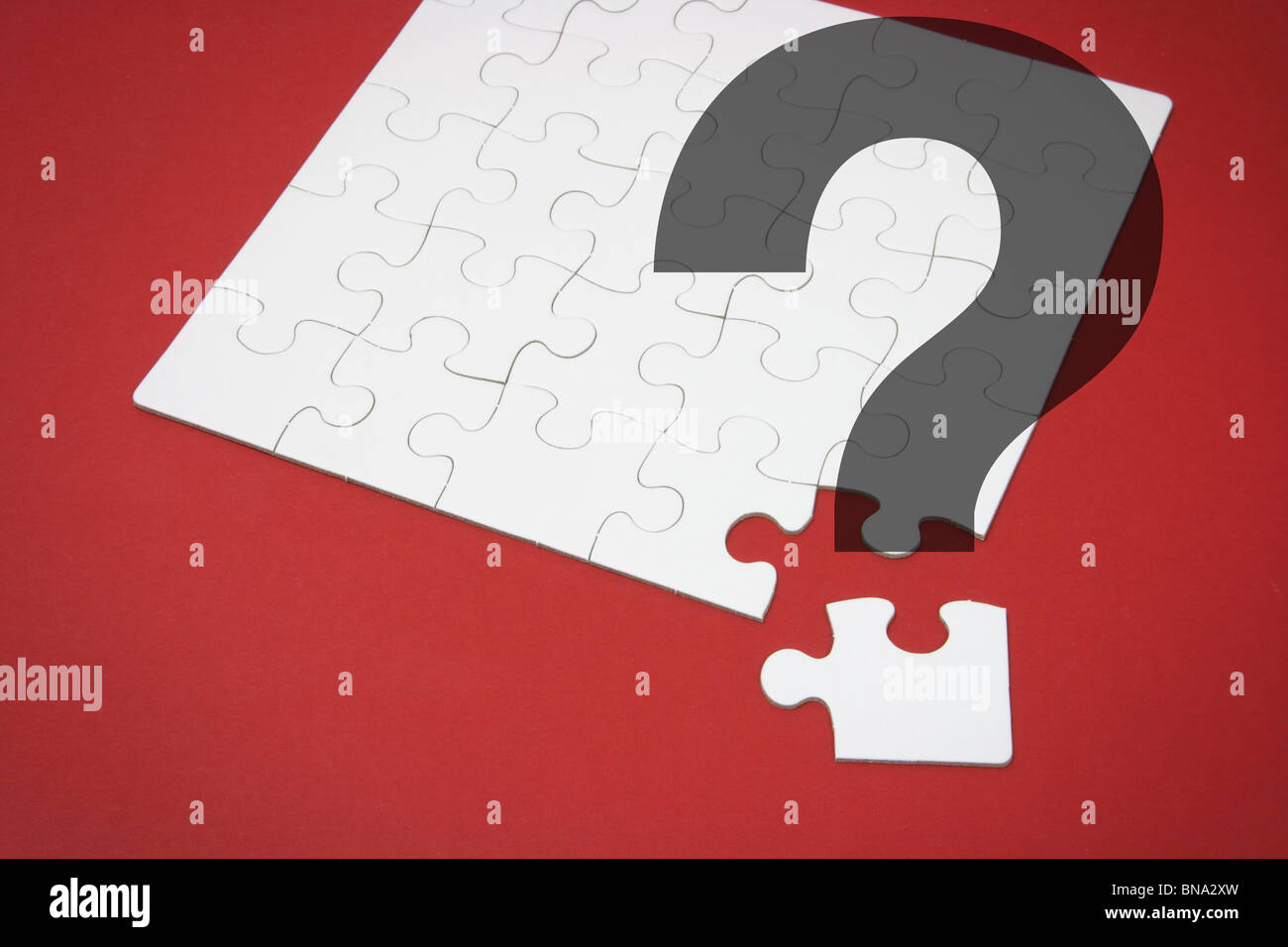 Jigsaw Puzzle and Question Mark Stock Photo Alamy