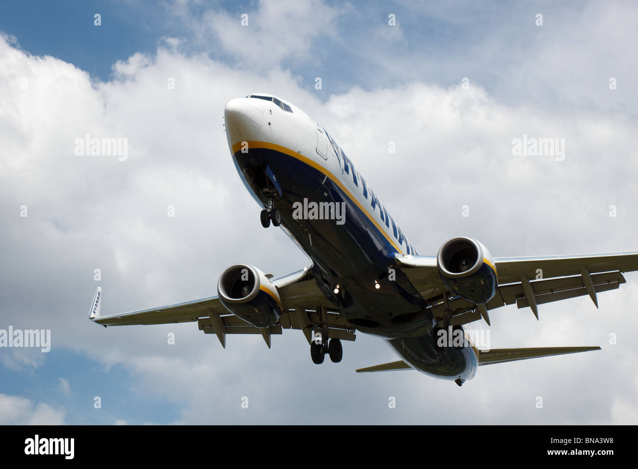 EI-DPA, Boeing 737-8AS, Ryanair, Wladislaw Reymont Airport, Lodz Stock Photo