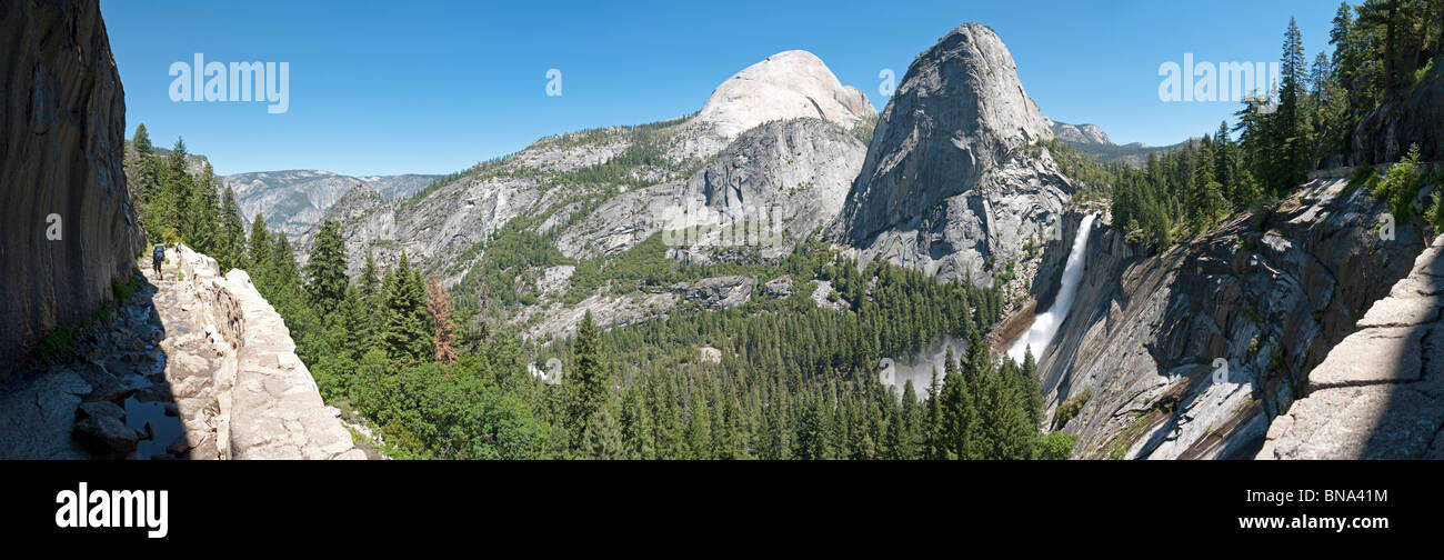 Along the John Muir Trail in Yosemite National Park, California, U.S.A. Stock Photo