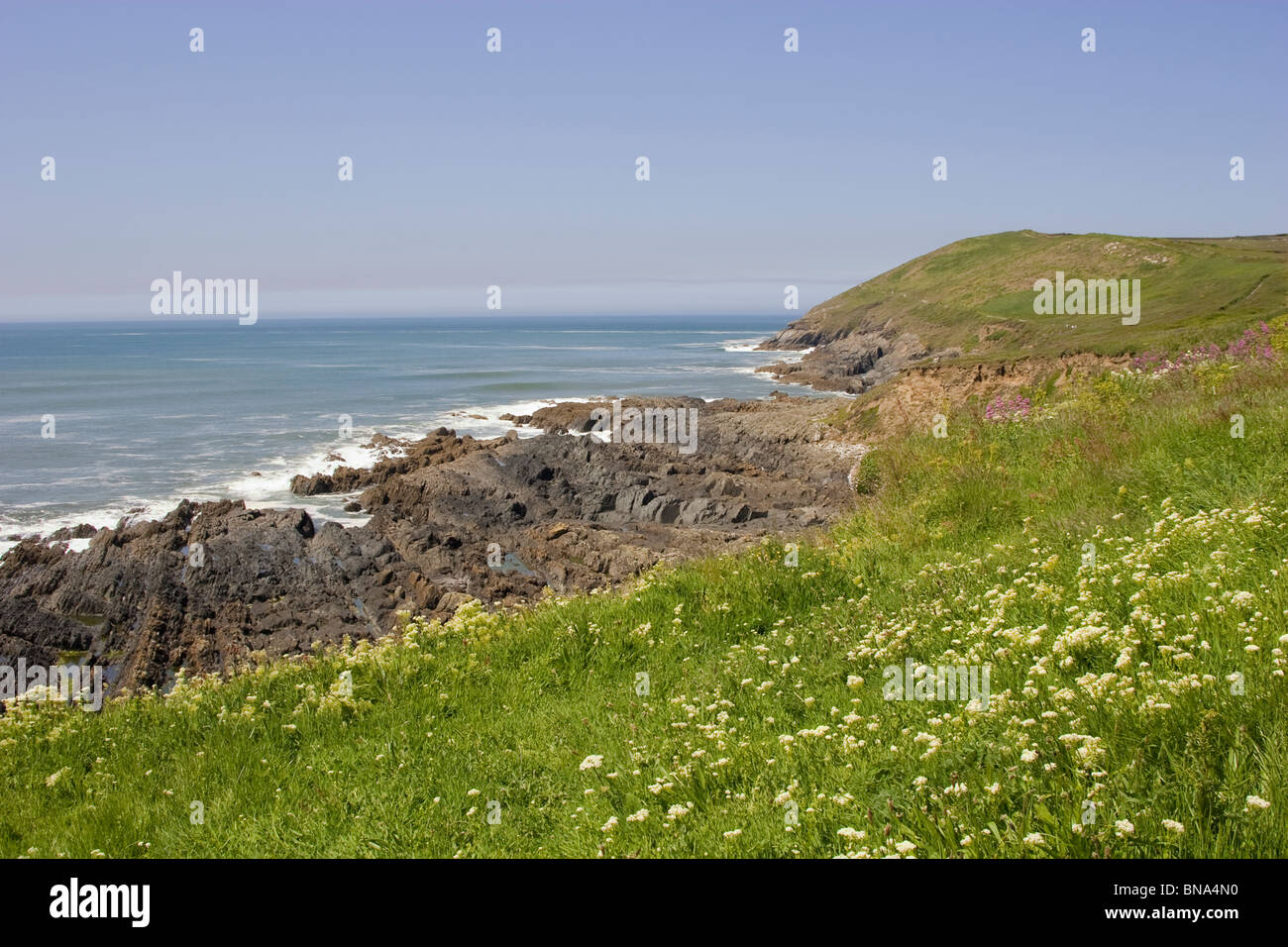 Baggy point Croyde bay devon england Stock Photo - Alamy