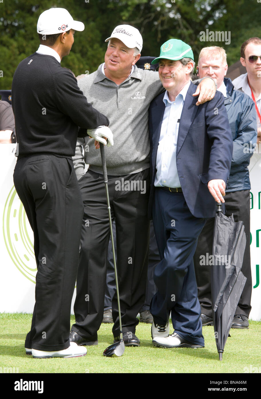 Tiger Woods, Mark O'Meara and JP McManus Pro-Am Golf Tournament, Adare  Ireland 6th July 2010 Stock Photo - Alamy