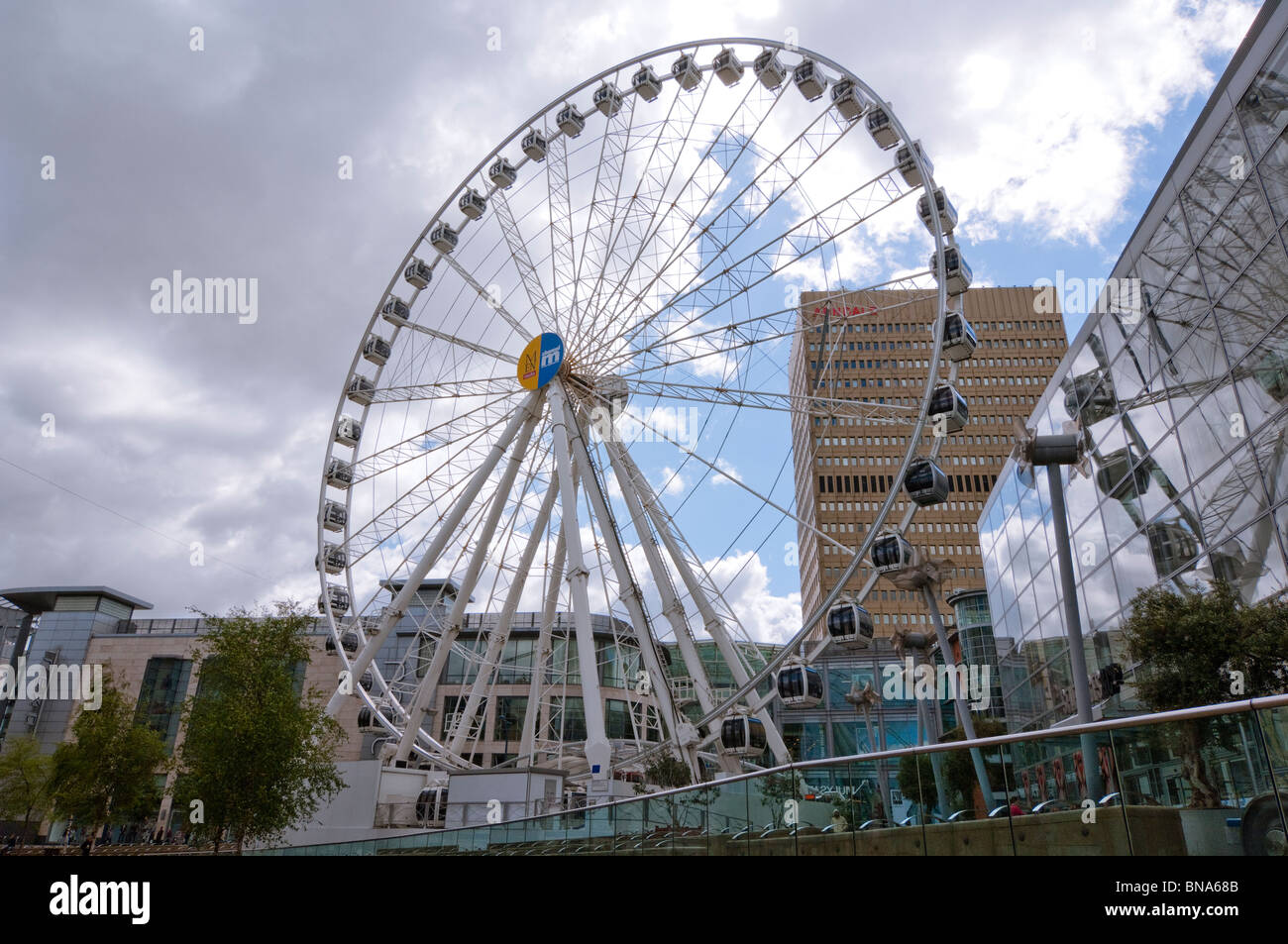 The wheel of Manchester, for the bigger picture Stock Photo