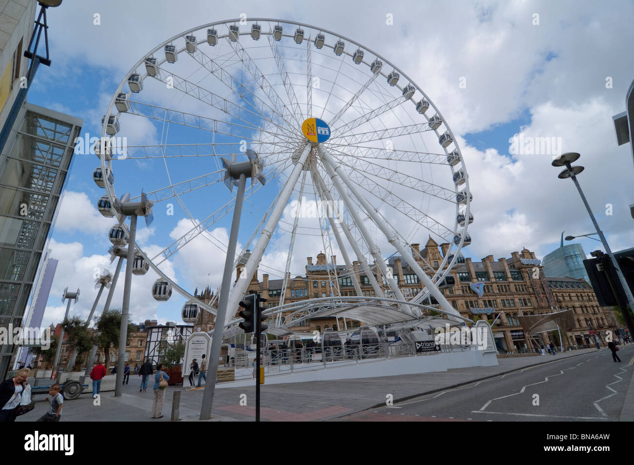 The wheel of Manchester, for the bigger picture Stock Photo