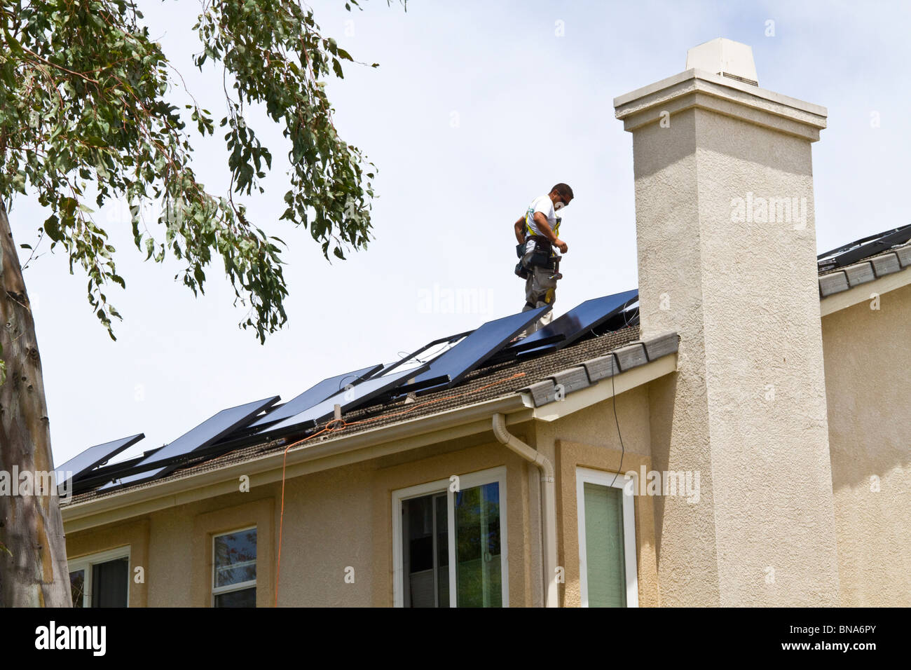 solar power clean green energy panel roof home house generate