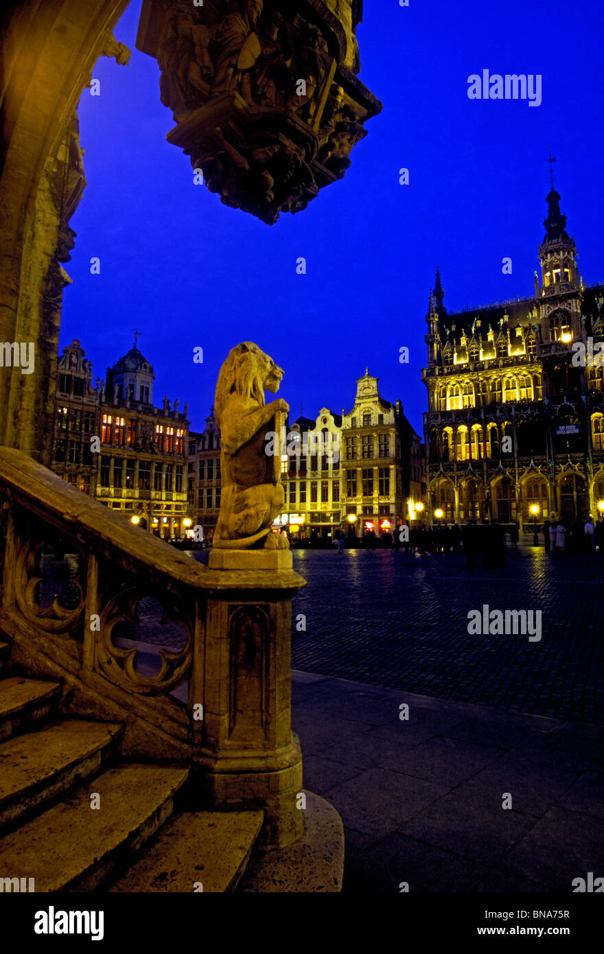 King's House, Maison du Roi, GrandPlace, Grand Place, city of Brussels, Brussels, Brussels Capital Region, Belgium, Europe Stock Photo