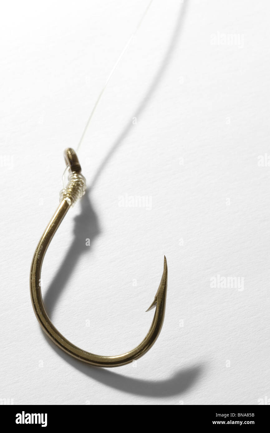 Fishhook Fishing Hook Close up Shot Stock Photo - Alamy