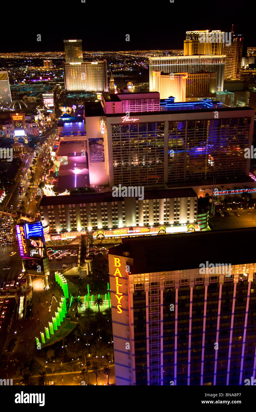 The Strip at night, Las Vegas, Nevada Stock Photo - Alamy