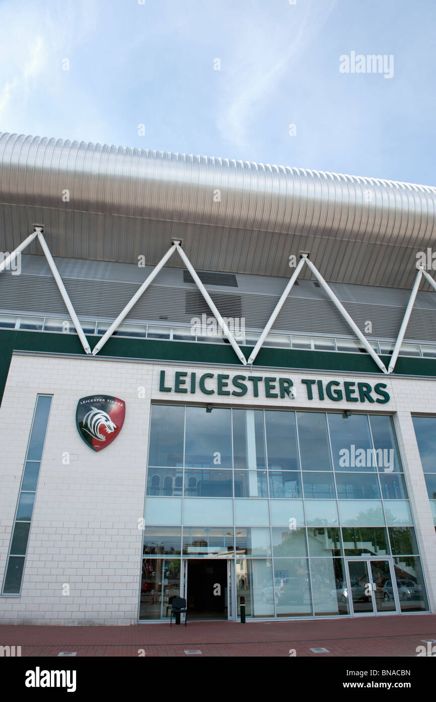 Leicester Tigers Rugby Ground on Welford Road Stock Photo - Alamy