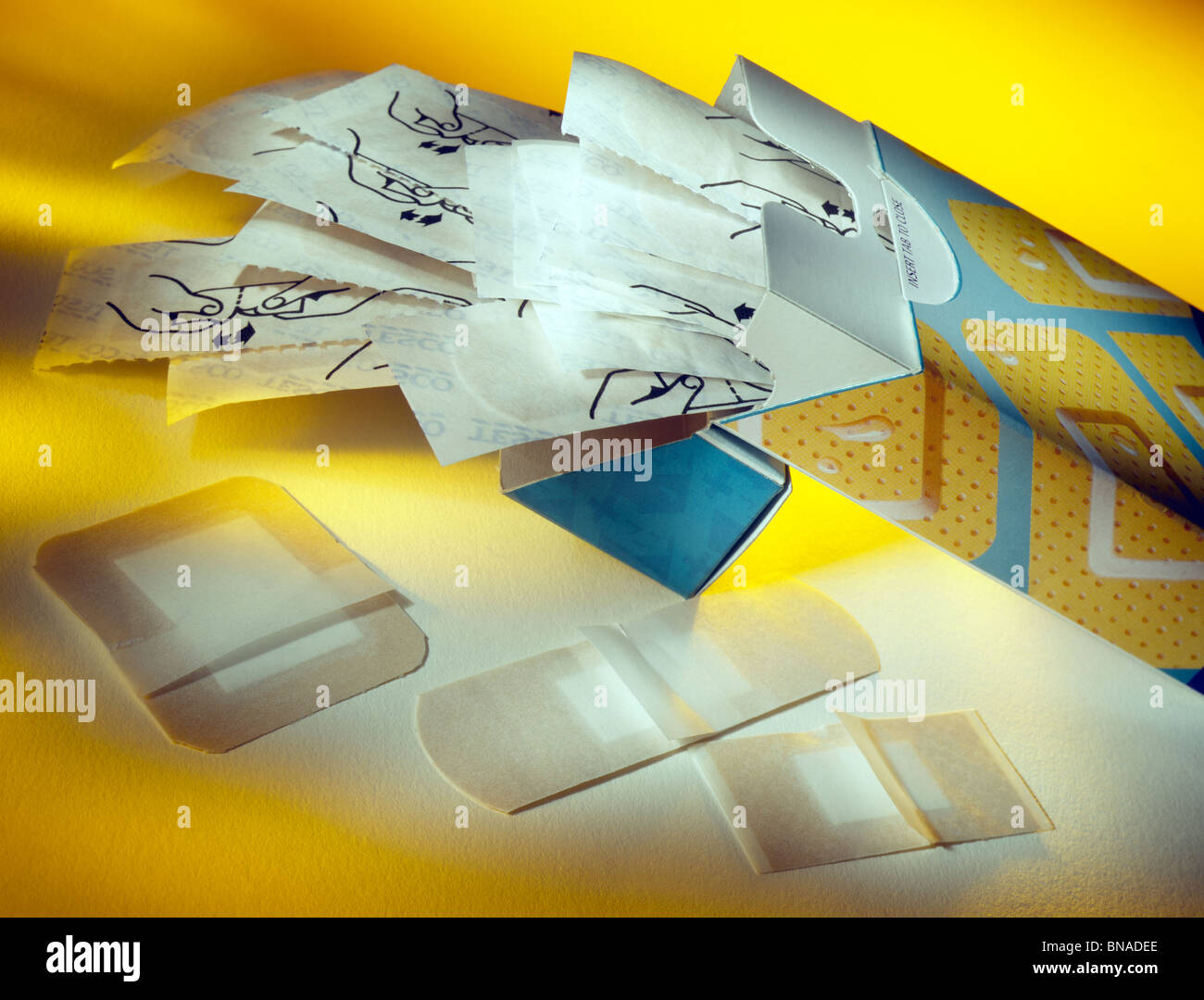 First Aid A box of Plasters Stock Photo Alamy