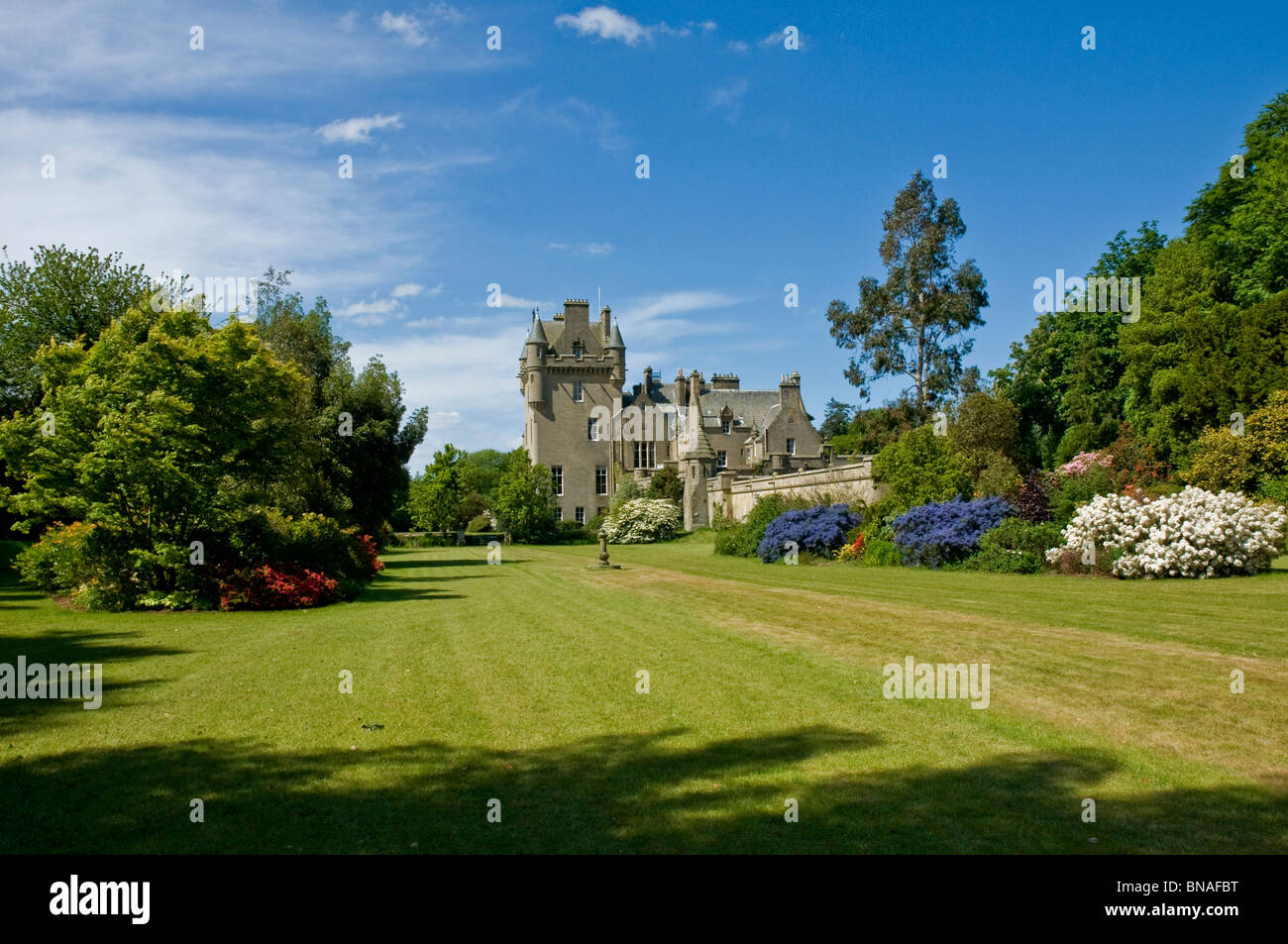 Garden at LOch Insh Castle nr Stranraer Dumfries & Galloway Scotland Stock Photo