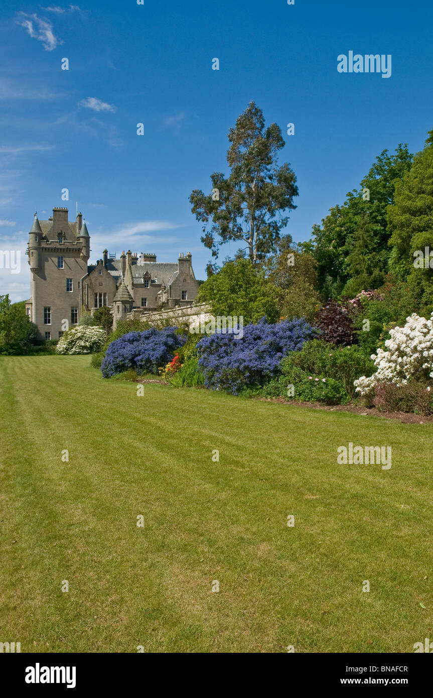 Garden at LOch Insh Castle nr Stranraer Dumfries & Galloway Scotland Stock Photo