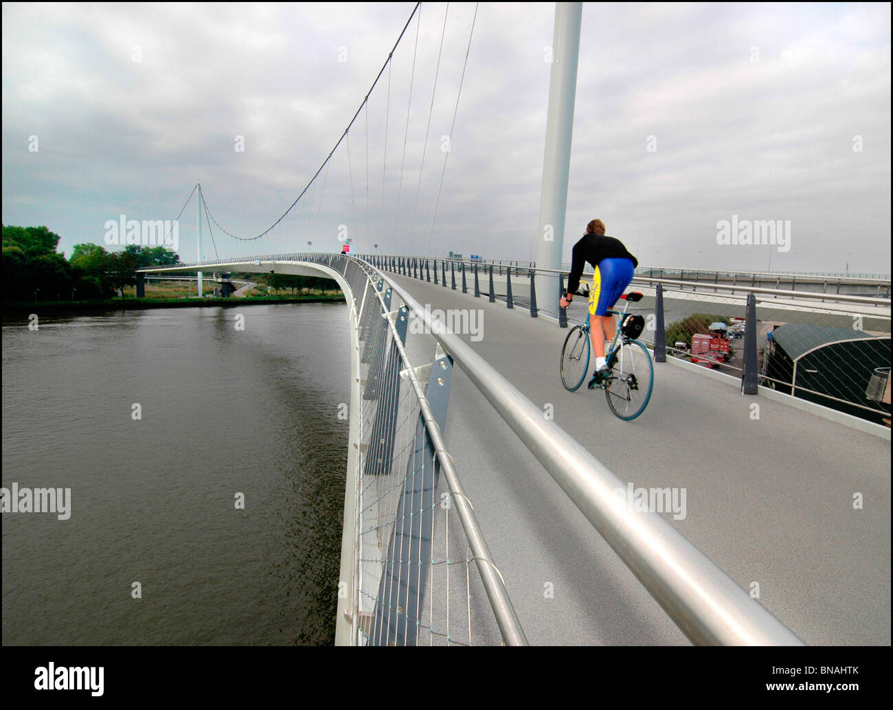 Amsterdam Netherlands bridge cycle cycling bike sports diemen ijburg